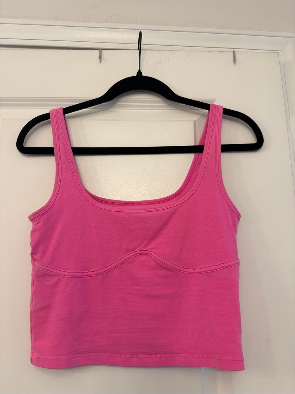 PINK Victoria's Secret Hot Pink Cropped Tank